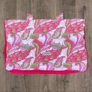 Car seat canopy pink floral